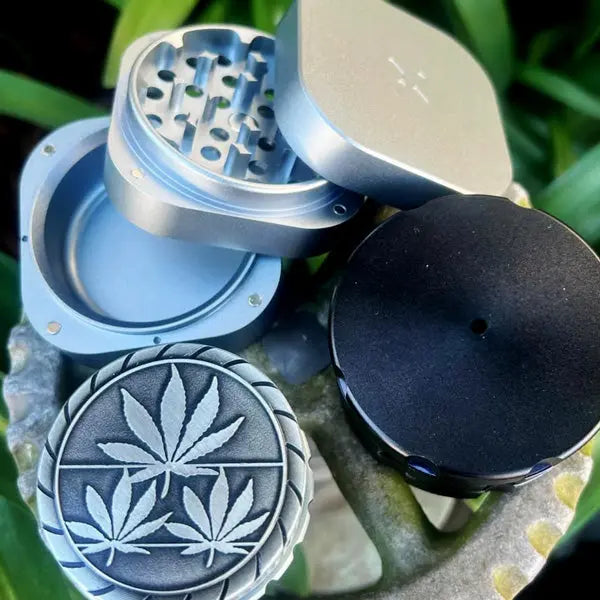 Premium cannabis grinder with sharp teeth for smooth, consistent herb grinding.