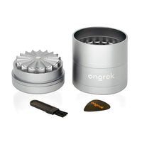 5 Pc Flower Tooth Storage Grinder Grey