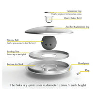 7 Pipe Suka Hand Pipe – sleek design, discreet use, fast shipping Australia-wide - components