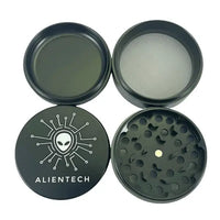 Alientech 4-Piece 63mm Ceramic Grinder – Ships Australia-wide - black parts