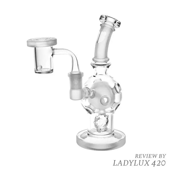 Bear Quartz BQ Worked 7" Globe Dab Rig Kit