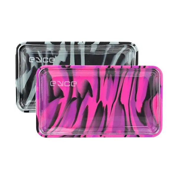 Eyce Silicone & Glass Rolling Tray with fast shipping Australia-wide – durable and stylish design. Bangin Smoke black