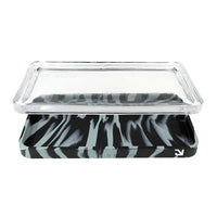 Eyce Silicone & Glass Rolling Tray with fast shipping Australia-wide – durable and stylish design. Smoke black cover