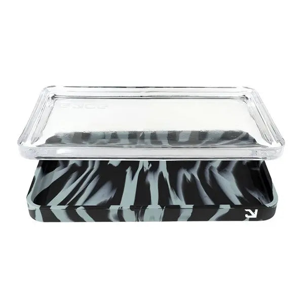 Eyce Silicone & Glass Rolling Tray with fast shipping Australia-wide – durable and stylish design. Smoke black cover