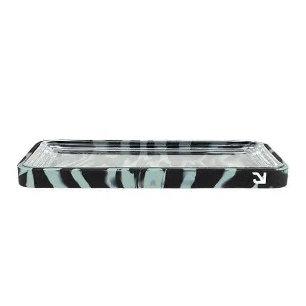 Eyce Silicone & Glass Rolling Tray with fast shipping Australia-wide – durable and stylish design. Smoke black flat