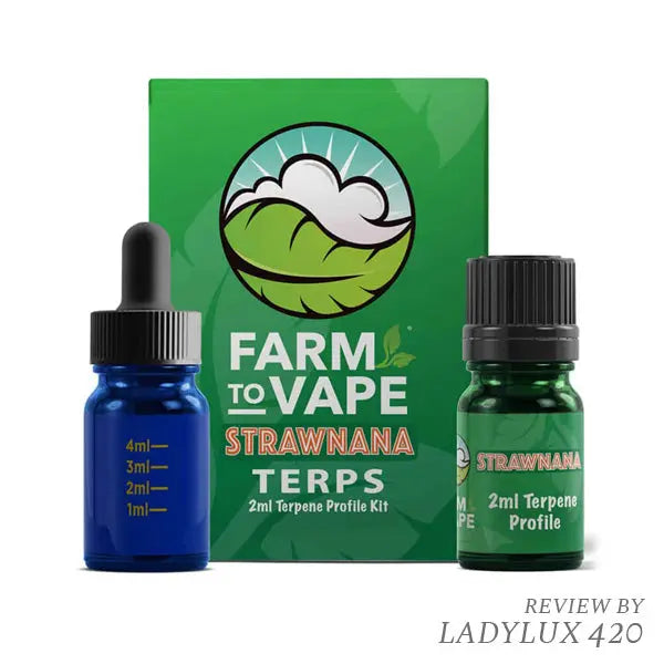 Farm To Vape Strawnana Kit 2ml – Fast shipping Australia-wide, terpene profile with dropper bottle.