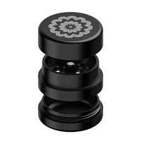 Flower Mill 3-Piece 2.0" Aluminum Grinder – Next Gen Series for smooth, efficient milling - black apart