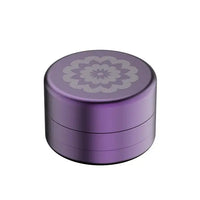 Flower Mill 3-Piece 2.0" Aluminum Grinder – Next Gen Series for smooth, efficient milling - purple top