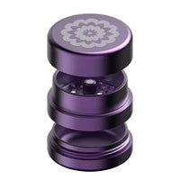 Flower Mill 3-Piece 2.0" Aluminum Grinder – Next Gen Series for smooth, efficient milling - purple apart