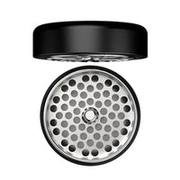 Black Flower Mill Next Gen 5-Piece 2.5" Stainless Steel Herb Grinder – Premium Design - Top open Lid