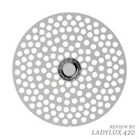 Flower Mill Next Gen 2.5" Extra Fine Mill Plate for Precision Herb Grinding - Top