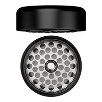 Flower Mill Next Gen Premium 5 Piece 2.0" Aluminium Series Mill/Grinder - Black - top open lid