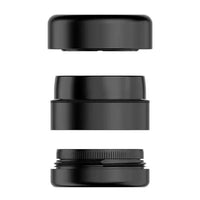 Flower Mill Next Gen Premium 5 Piece 2.0" Aluminium Series Mill/Grinder - Black - side apart