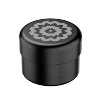 Flower Mill Next Gen Premium 5 Piece 2.0" Aluminium Series Mill/Grinder - Black - closed lid