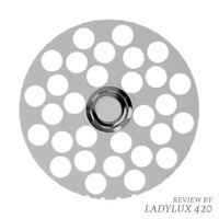 Coarse #4 replacement plate for Flower Mill Next Gen 2.0" grinder – premium quality. Top