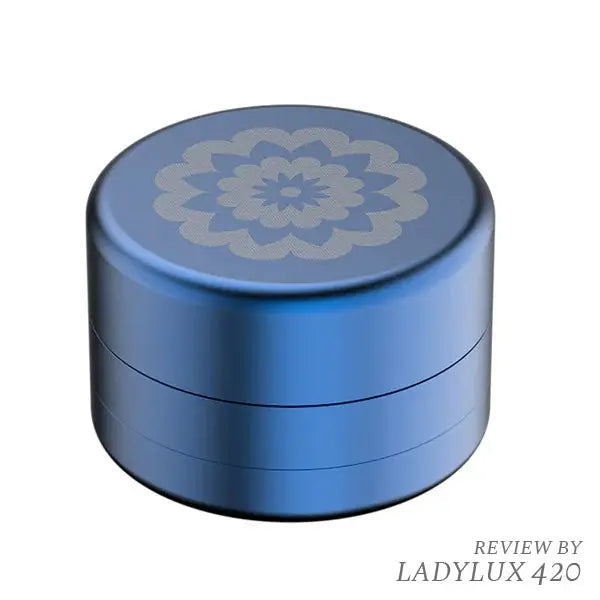 Flower Mill 3-Piece 2.0" Aluminum Grinder – Next Gen Series for smooth, efficient milling - blue top