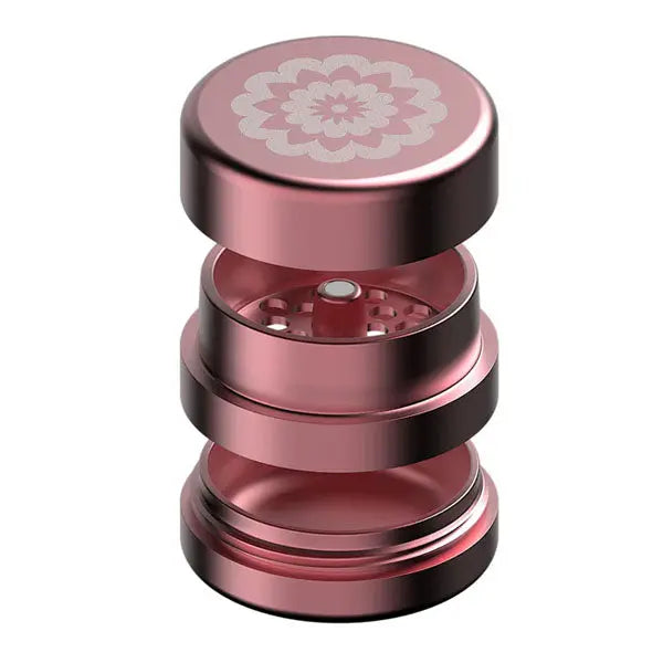 Flower Mill 3-Piece 2.0" Aluminum Grinder – Next Gen Series for smooth, efficient milling - pink apart