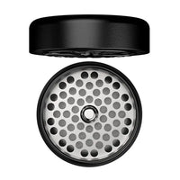 Black Flower Mill Next Gen 5-Piece 2.5" Aluminium Grinder – Premium Herb Mill Tool - top open lid