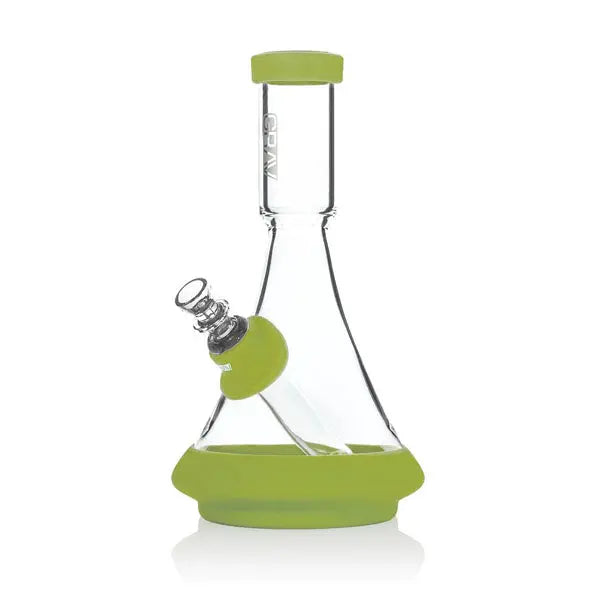 GRAV Deco 8.75" Glass Water Pipe with Silicone – Fast shipping Australia-wide - avocado green