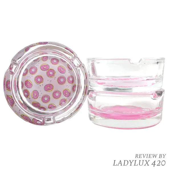 Giddy Donut Ashtray – Glass & Silicone, fast shipping Australia-wide