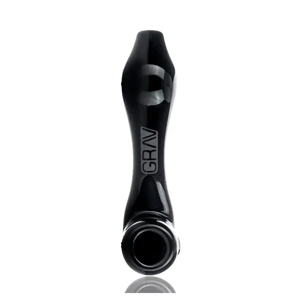 Grav 5.5" Sherlock Hand Pipe – Borosilicate Glass, fast shipping Australia-wide - black top