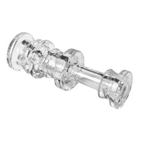 Grav Arcline Series 3.5" Borosilicate Glass Chillum Hand Pipe – Sleek and Durable Design - angled