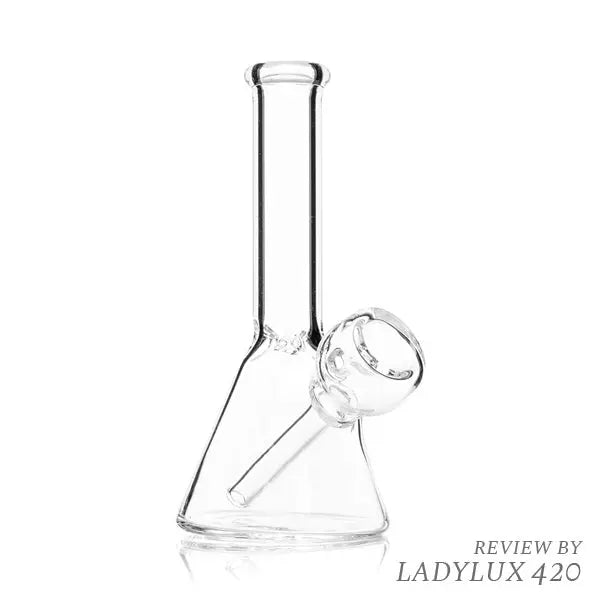 Hemper Mini Beaker Bong with compact design and clear glass for smooth smoking sessions - Front
