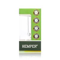 Hemper Mini Beaker Bong with compact design and clear glass for smooth smoking sessions - In Box Other Side