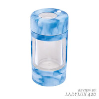 High5 Stash & Grind LED Storage Jar with Built-In Grinder and Light for Herbs - front