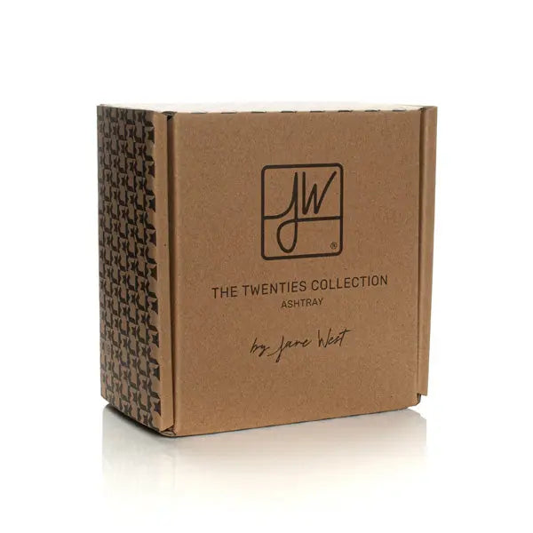 Jane West 20's Collection Ashtray – sleek, vintage-inspired ashtray for modern smokers - box