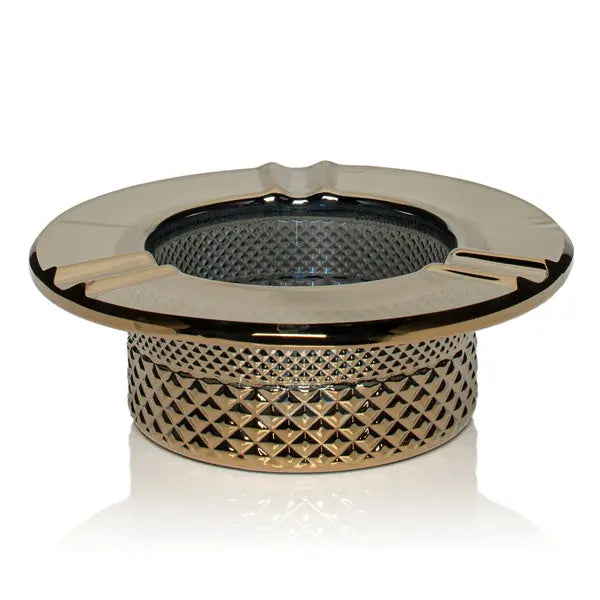 Jane West 20's Collection Ashtray – sleek, vintage-inspired ashtray for modern smokers - gold side