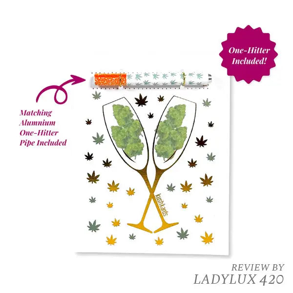 KushKards Congrats Card w/ One Hitter Pipe – Fast shipping Australia-wide