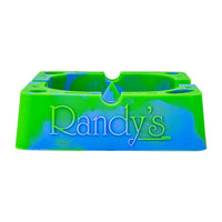 Randy's Rasta Silicone Ashtray with Debowler – fast shipping Australia-wide - blue green
