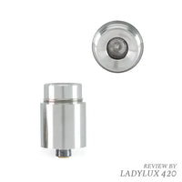 Linx Blaze ACE Replacement Quartz Atomizer with coilless design and inlaid heating element for superior lifespan and easy cleaning - silver