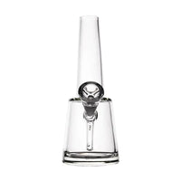 MJ Arsenal Summit 8" glass water pipe with sturdy base and angled mouthpiece for smooth hits - Front