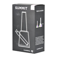 MJ Arsenal Summit 8" glass water pipe with sturdy base and angled mouthpiece for smooth hits - Box
