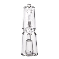 MJ Arsenal Turret 6.25" Glass Dab Rig Set with 10mm Quartz Banger for Concentrates - Front