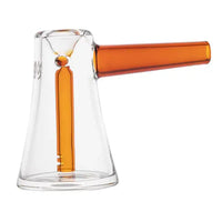 MJ Arsenal Vulkan Mini Glass Bubbler – compact, durable, and perfect for smooth water filtration. Amber