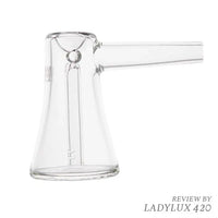 MJ Arsenal Vulkan Mini Glass Bubbler – compact, durable, and perfect for smooth water filtration. Side