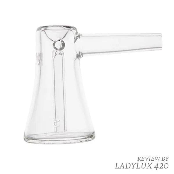 MJ Arsenal Vulkan Mini Glass Bubbler – compact, durable, and perfect for smooth water filtration. Side