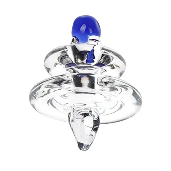 Marble Top UFO Carb Cap with fast shipping Australia-wide for dab rigs - jade green - blue