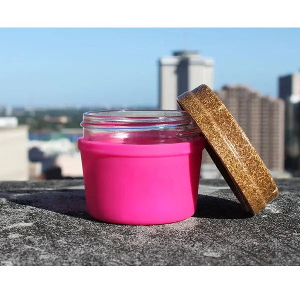 Mason-re 4oz Re\:Stash Jar with Koozie – fast shipping Australia-wide - pink