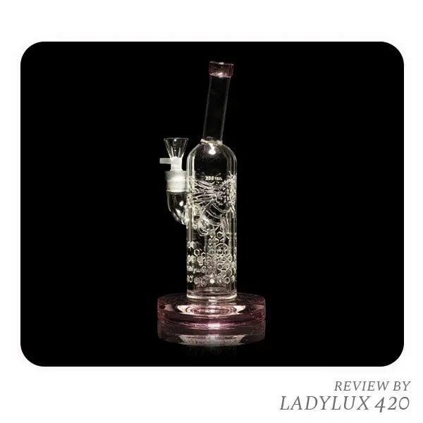 Milkyway Glass Air Pollen 10.5″ Pink Dab Rig with fast shipping Australia-wide- front