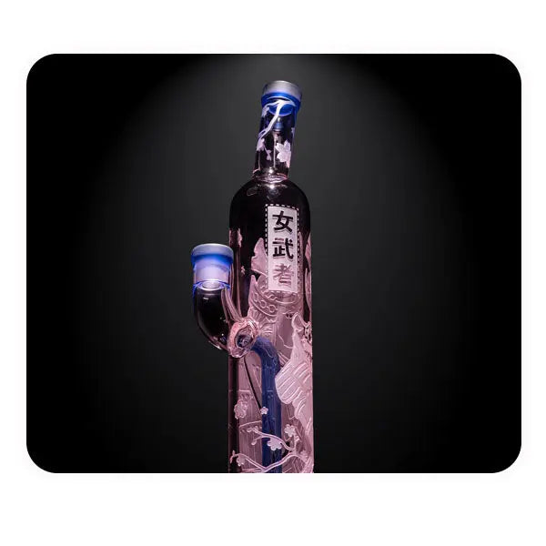 Milkyway Glass Femme Samurai 16″ Dab Rig in Pink – fast shipping Australia-wide. Front twist