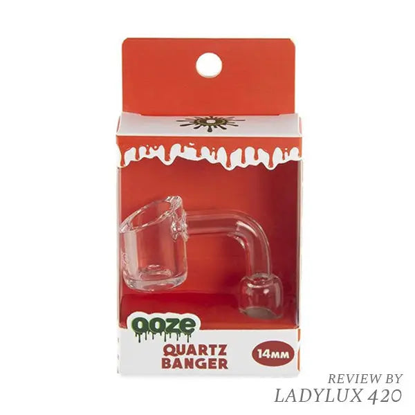 Ooze 14mm angled top 90° quartz banger male rig – fast shipping Australia-wide