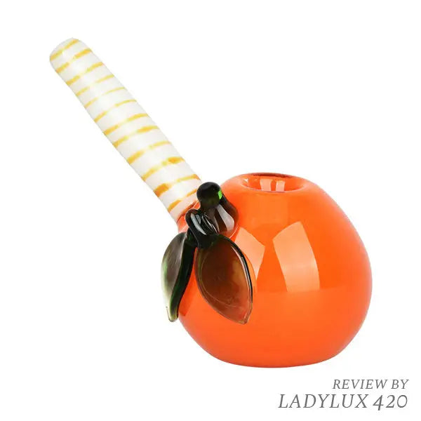 Orange You Glad We Didn't Mistake This For A Peach Glass Hand Pipe
