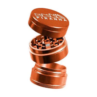 Piranha 3-Piece 2.0" Grinder with fast shipping Australia-wide – quality herb accessory - orange