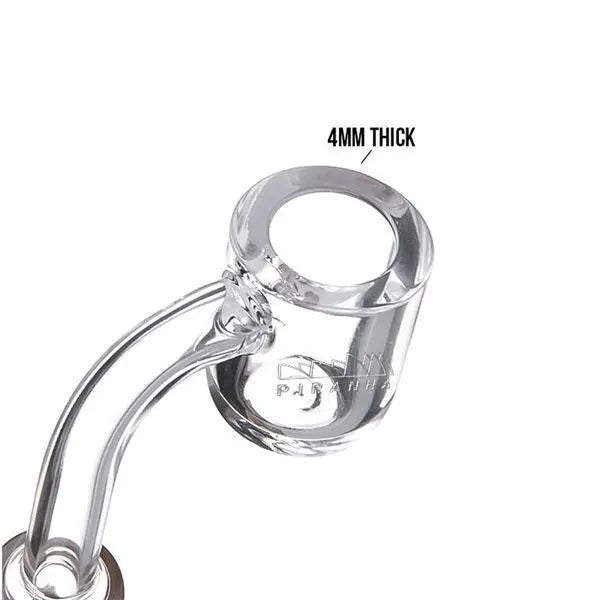 Piranha 45° 4mm Quartz Banger 10mm Male Flat Top – fast shipping Australia-wide