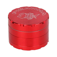 Piranha Retro 2.5" Red Aluminium Grinder – 4 Piece with fast shipping Australia-wide standing