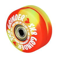 Pulsar SK8 Grinder UV Swirl – 3pc 2.2" with fast shipping Australia-wide - red yellow
